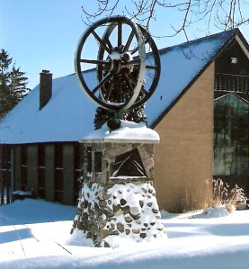 Bicentennial Monument on the grounds at The First Mennonite